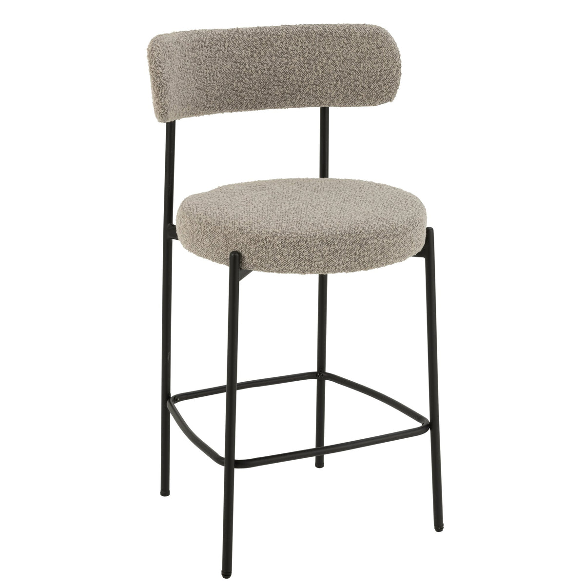 Hokera Boucle Sklejka/Poliester Szary/Czarny J-Line