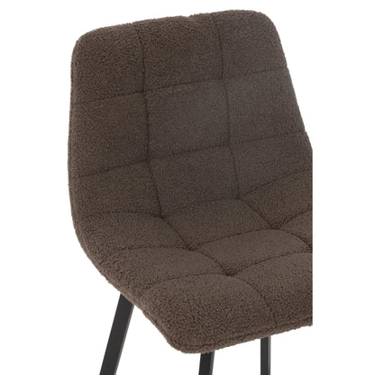 Hoker barowy Kent Metal/Poliester Brązowy J-Line