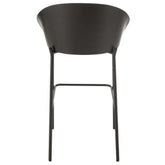 Barstoel Lone Multiplex/Metaal Zwart/Grijs - Barkruk - J-Line - livinglovely.nl