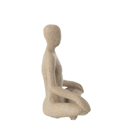 Figurka Yoga Resin Beżowa J-Line