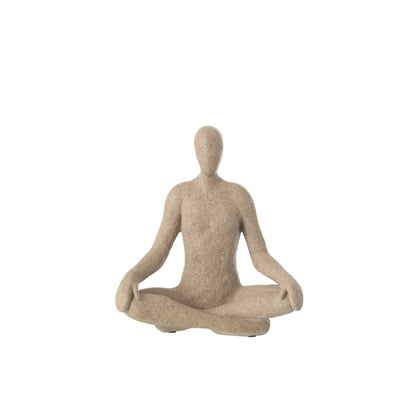 Figurka Yoga Resin Beżowa J-Line