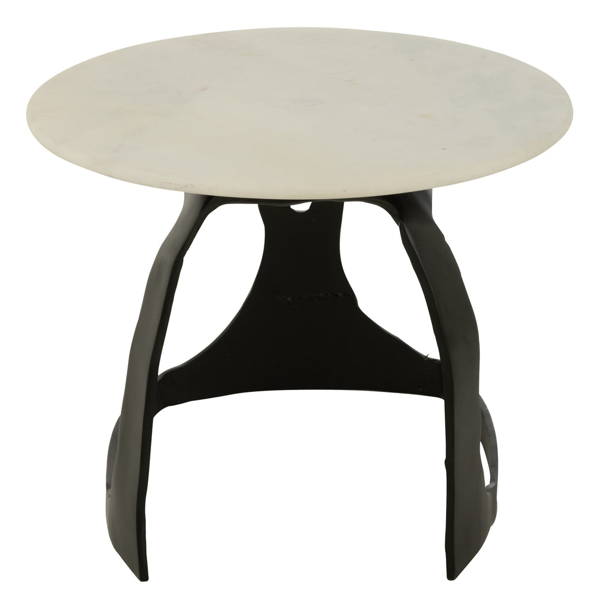 Bijzettafel Aluminium/Steen Zwart/Wit Small J-Line