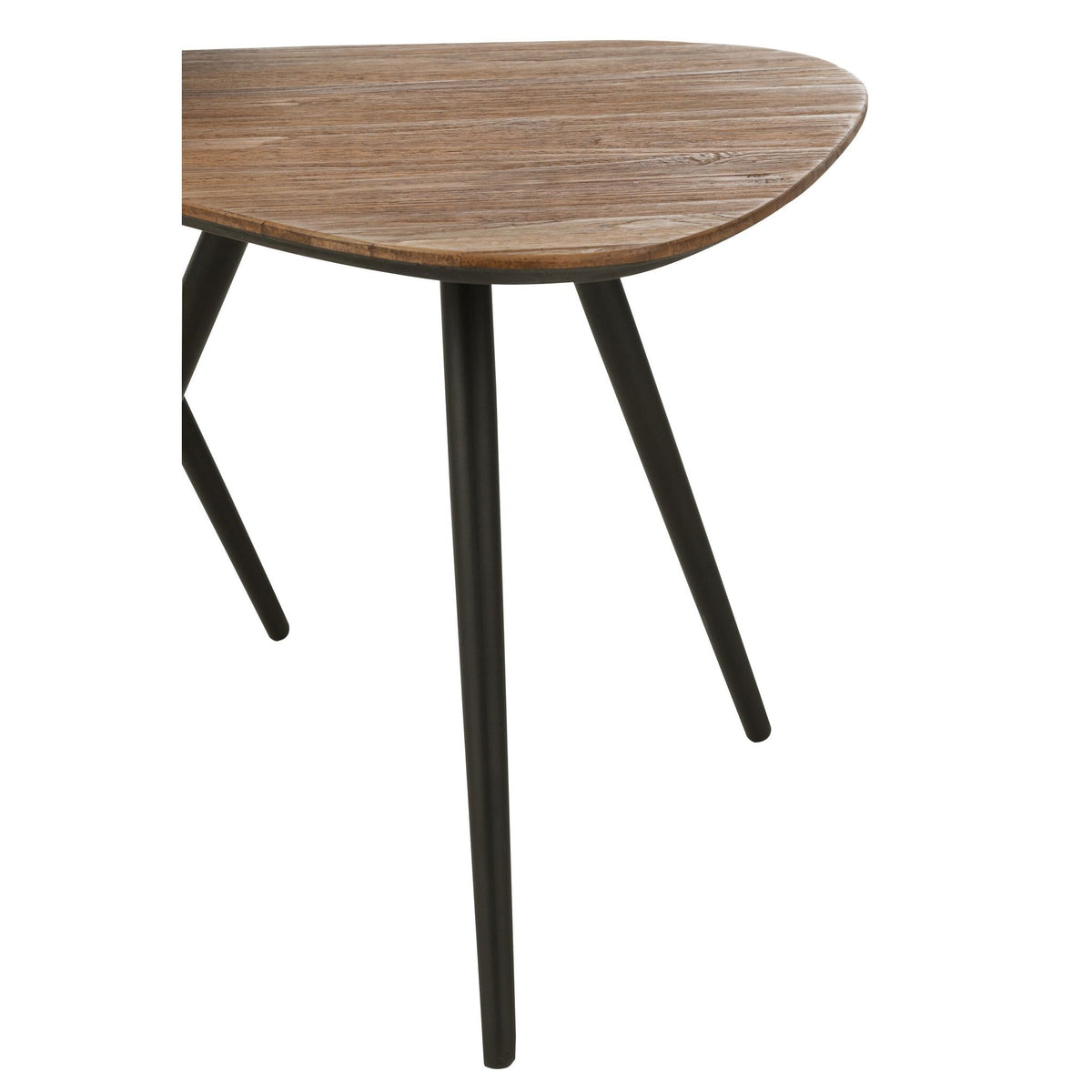 Bijzettafel Driehoek Gerecycleerd Teak Naturel Set van 2 J-Line