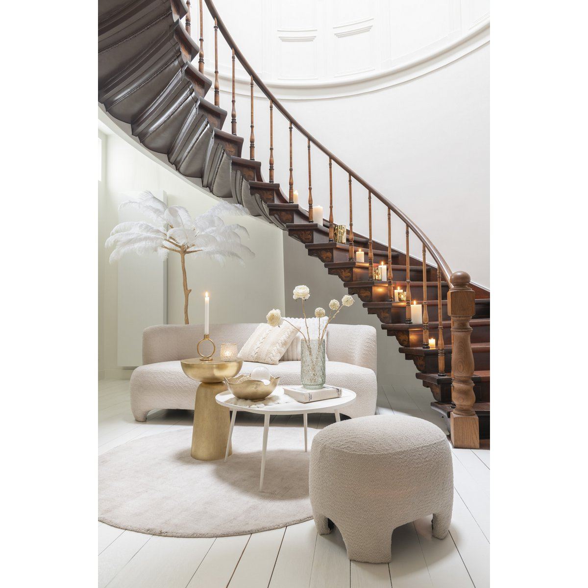 Bijzettafel Louane Aluminium Goud J-Line