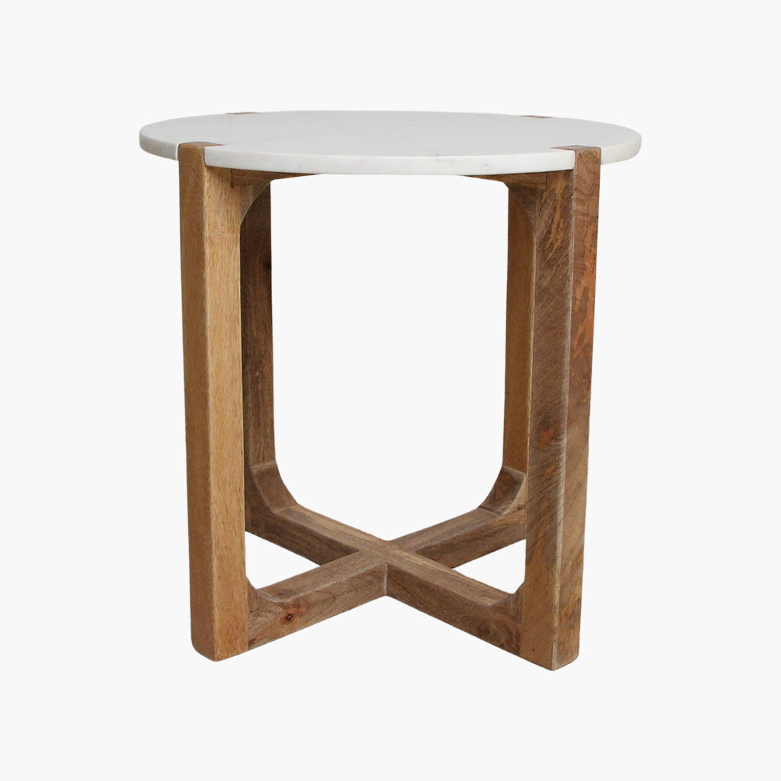 Bijzettafel Marmer Wit Raw Materials - Bijzettafel - Raw Materials - livinglovely.nl