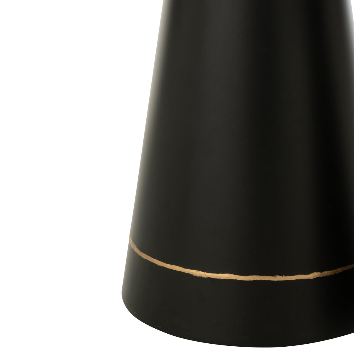 Bijzettafel Metaal Zwart/Goudkleurig Set van 2 J-Line - Bijzettafel - J-Line - livinglovely.nl
