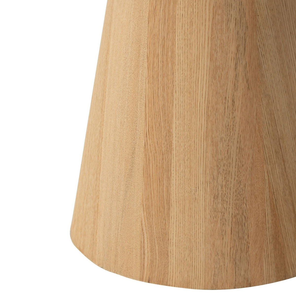 Bijzettafels Rond + Rand Hout Naturel Set van 2 J-Line