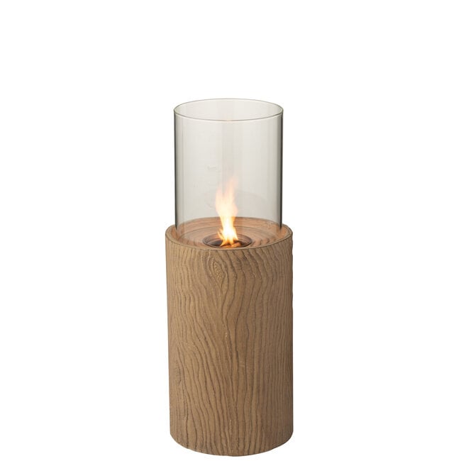 Buitenhaard Trunk Rond Magnesium Bruin J-Line - Buitenhaard - J-Line - livinglovely.nl