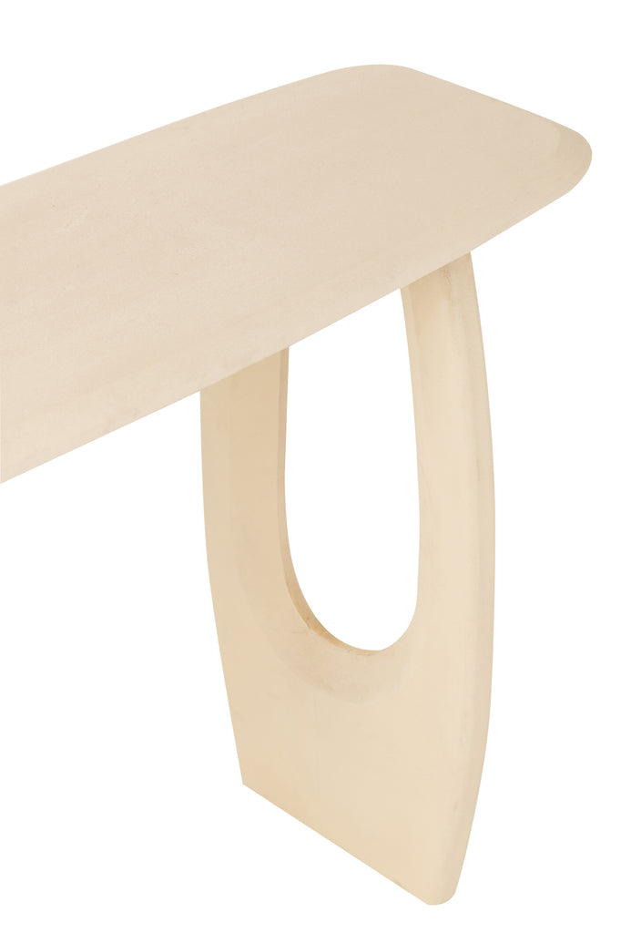 Console Mark Mangohout Wit - Sidetable - J-Line - livinglovely.nl