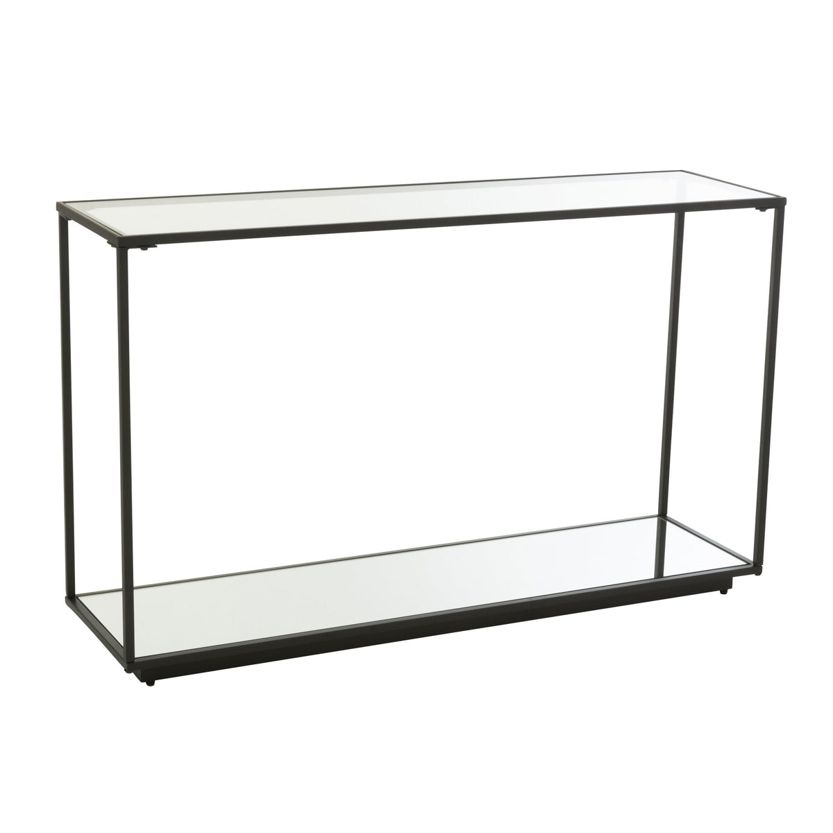 Konsola Metal/Szkło Czarna J-Line