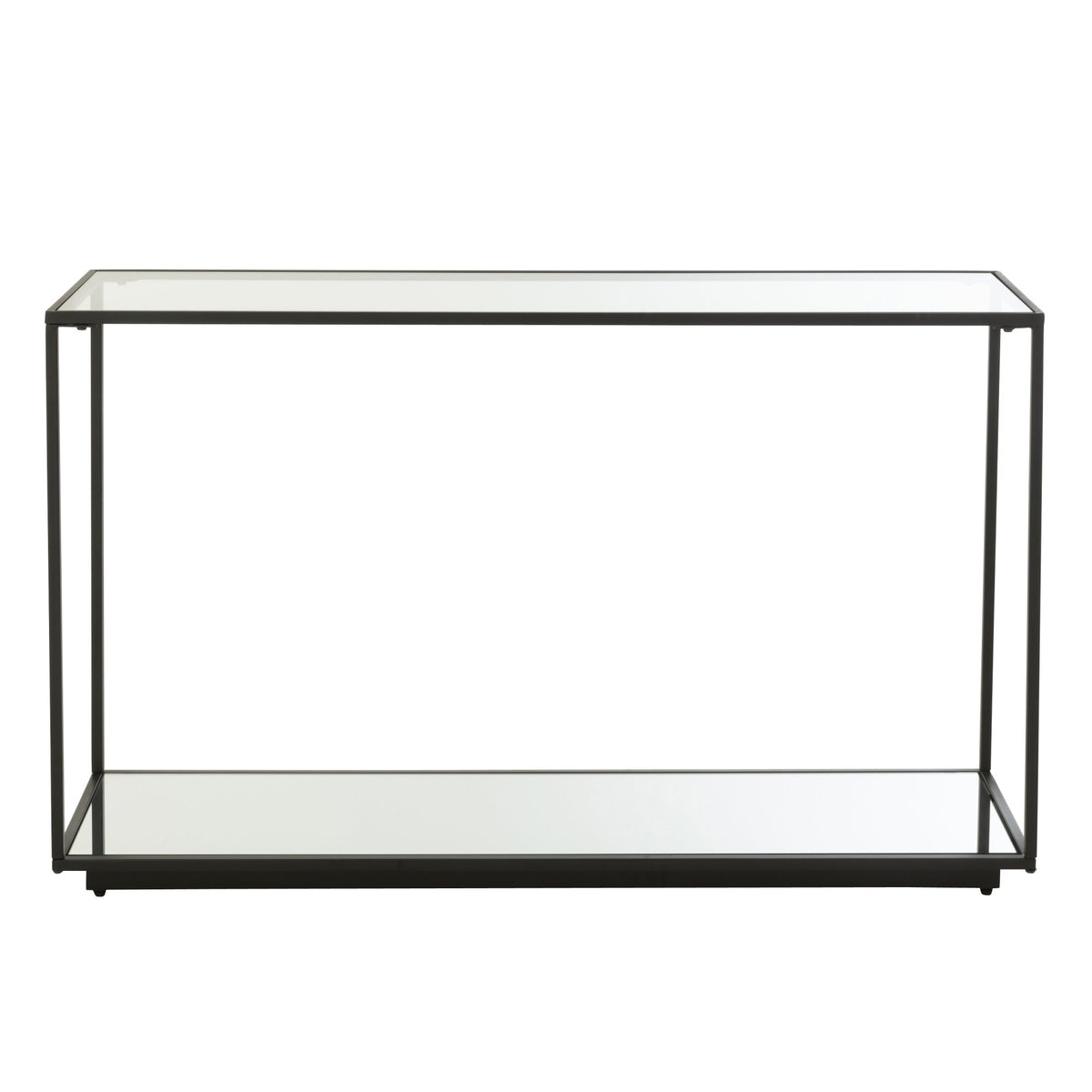 Konsola Metal/Szkło Czarna J-Line
