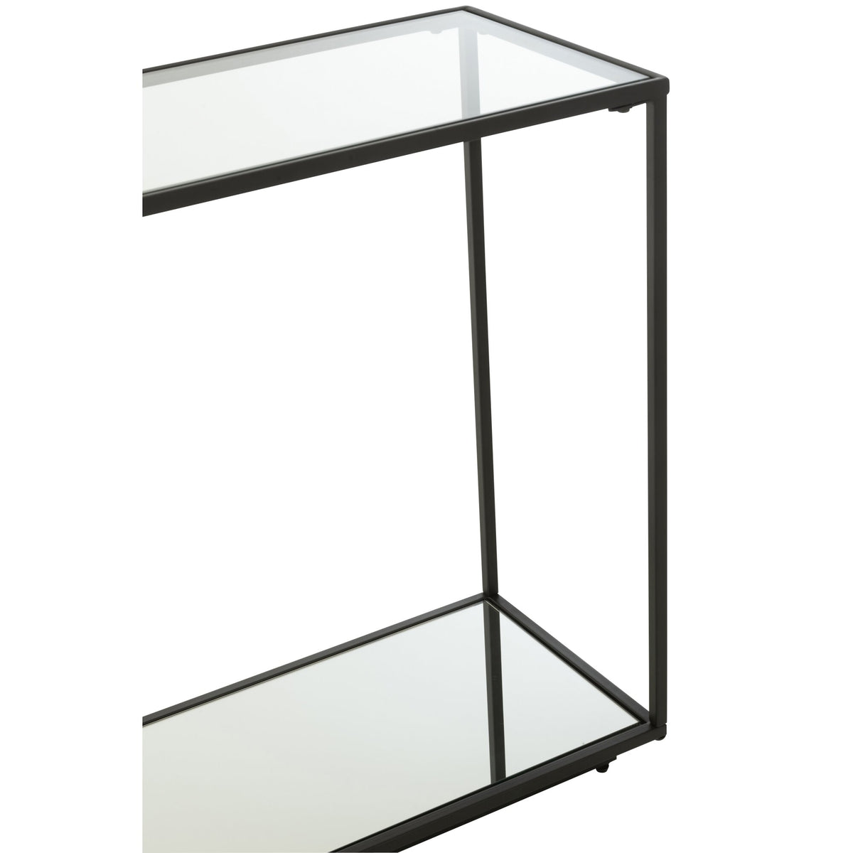 Konsola Metal/Szkło Czarna J-Line