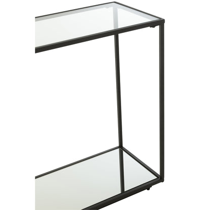 Konsola Metal/Szkło Czarna J-Line