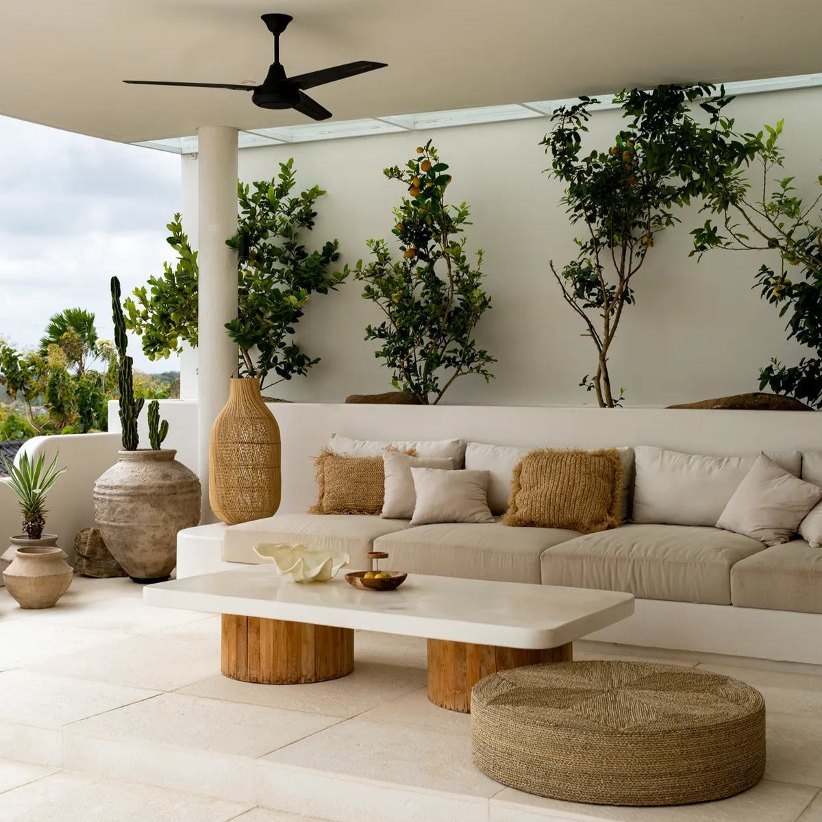 De enorme poef - naturel - Poef - Bazar Bizar - livinglovely.nl