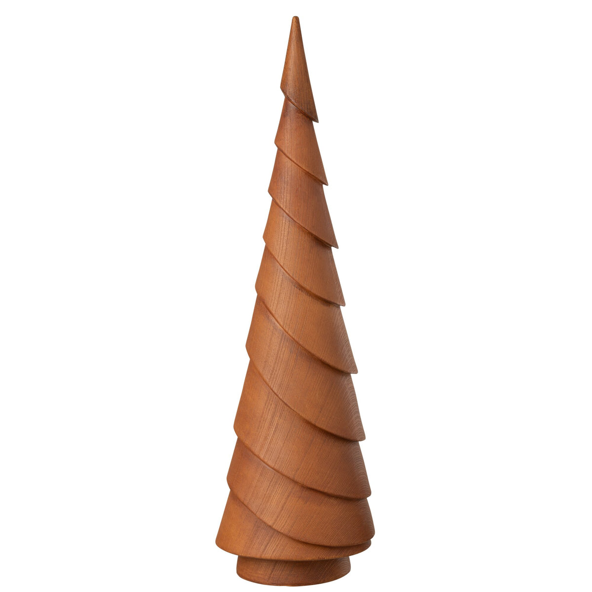 Sztuczny drewniany świerk brązowy wapniowy H63,5 cm J-Line