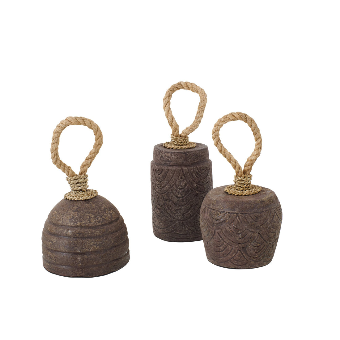 Stopka do drzwi Terracotta Ciemnobrązowy Zestaw 3 szt. J-Line