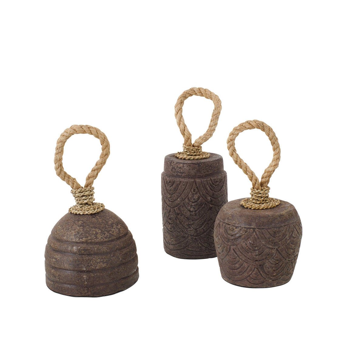 Stopka do drzwi Terracotta Ciemnobrązowy Zestaw 3 szt. J-Line