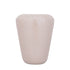 Dezia Pot Beige Mozaïek Hoog Medium van PTMD, vooraanzicht van de hoge ijzeren pot met beige mozaïek op wit
