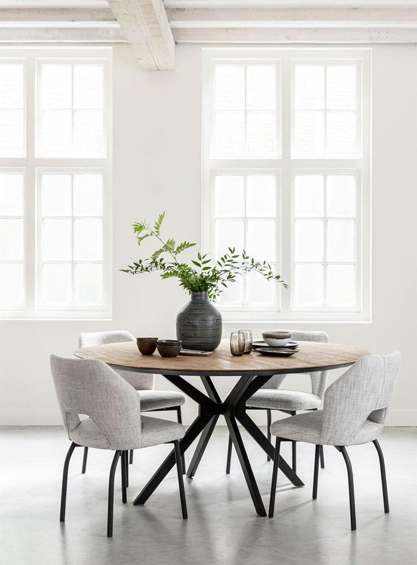 DTP Home Eettafel Metropole dia 160cm - Eetkamertafel - DTP Home - livinglovely.nl