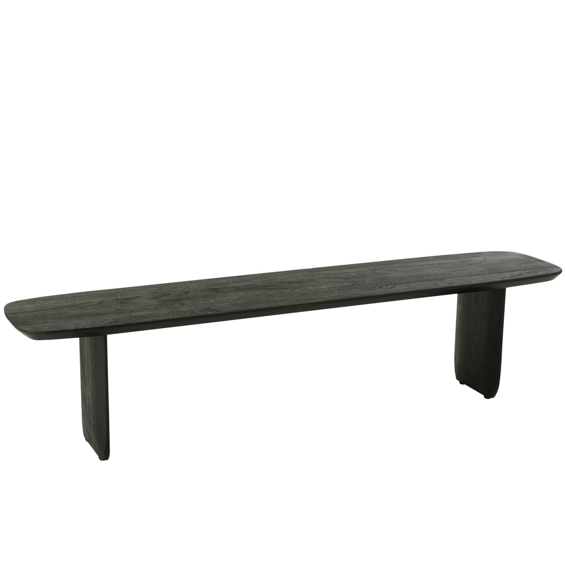 Ławka do jadalni Drewno akacjowe Czarna 190cm J-Line