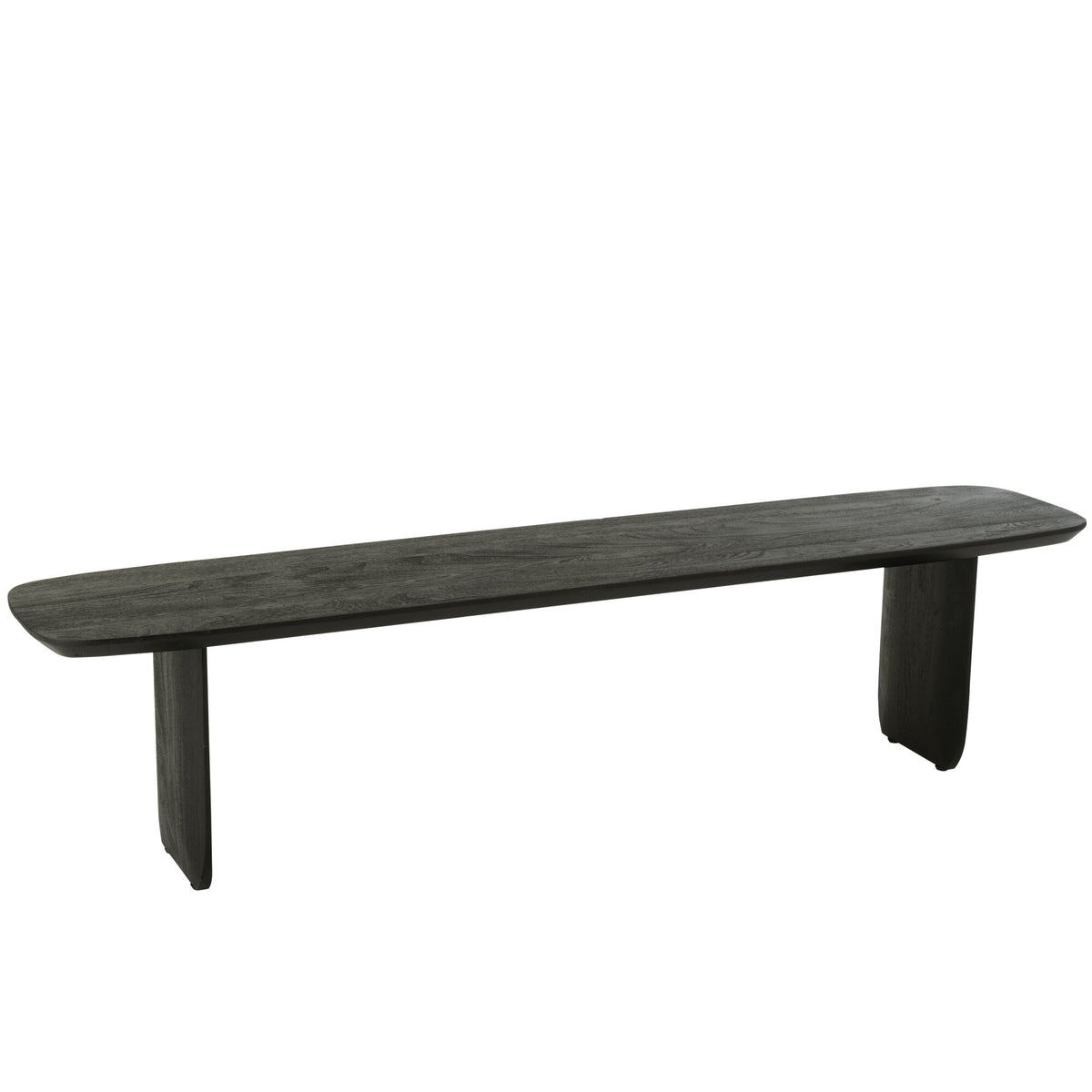 Ławka do jadalni Drewno akacjowe Czarna 190cm J-Line