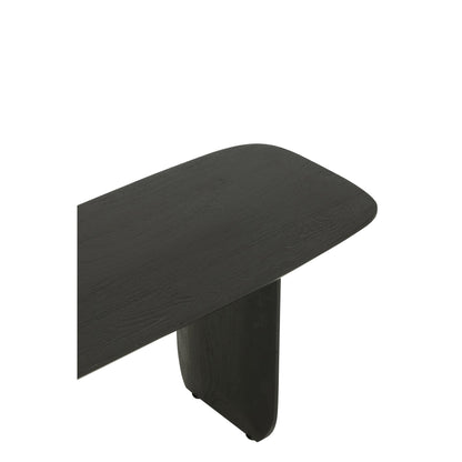 Ławka do jadalni Drewno akacjowe Czarna 190cm J-Line