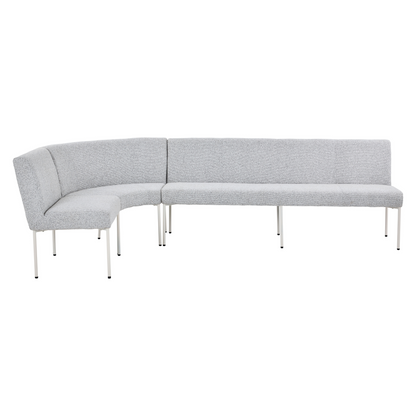 Zitcomfort van eetkamerbank Riff van Starfurn met rugleuning van 41 cm