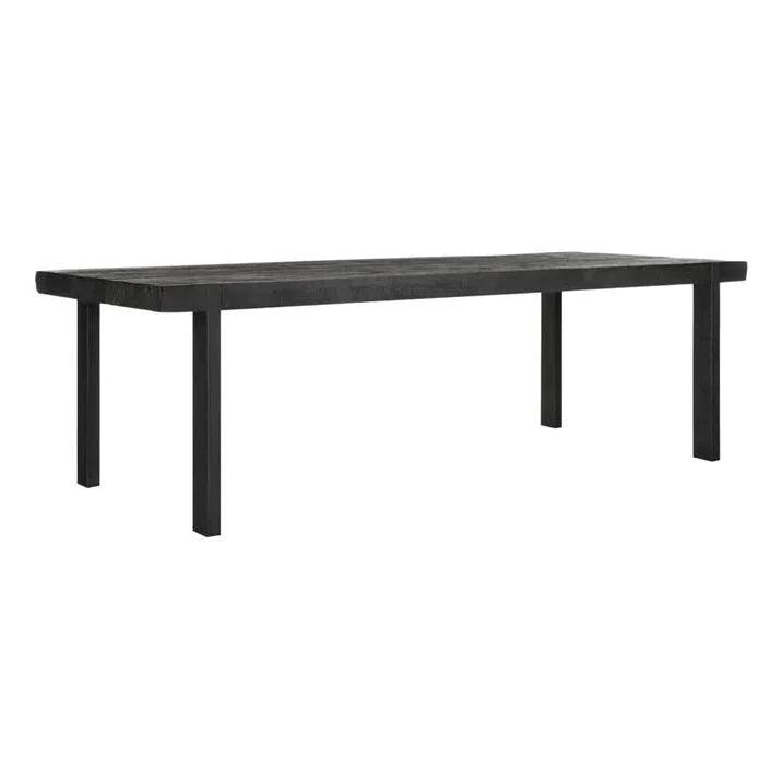 Eetkamertafel Timeless Black Beam teakhout zwart 275cm DTP Home