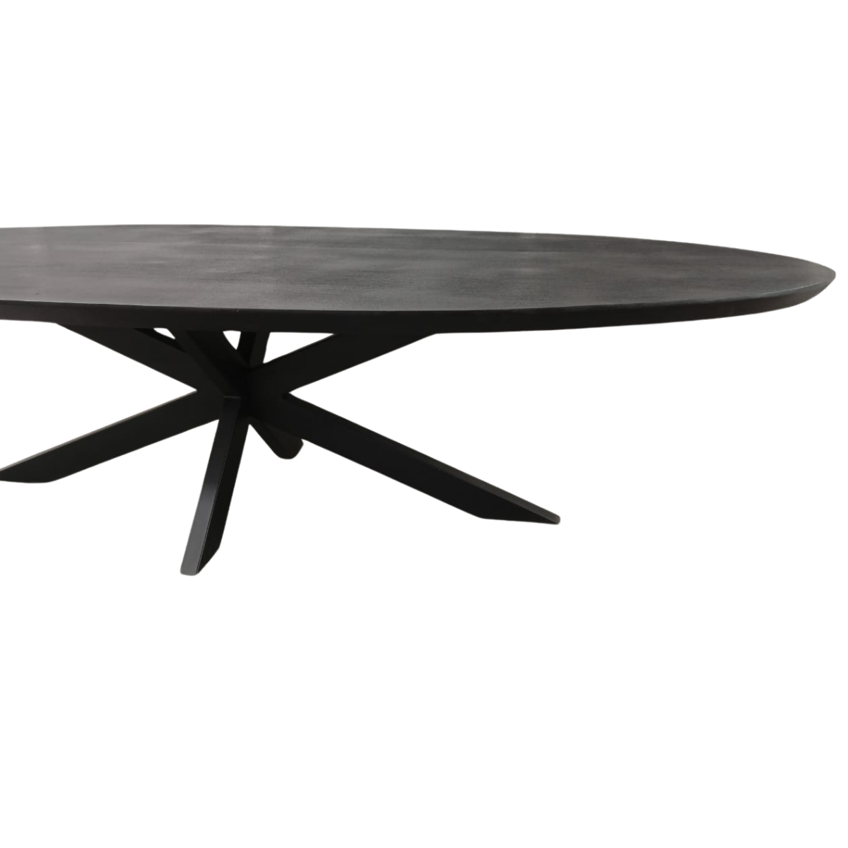 Onderstel van de zwarte ovale eettafel Brandy 210 cm van Starfurn