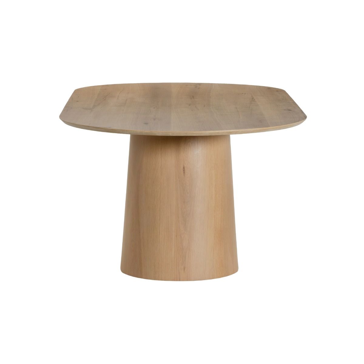 Eettafel Novero naturel 200cm zijaanzicht
