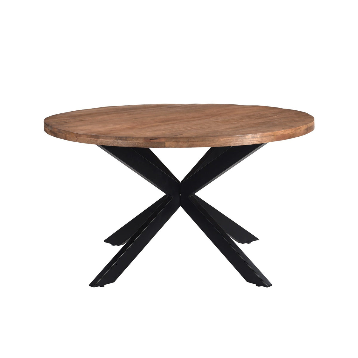Eettafel Rocky Pecan Ø140cm van Livingfurn, Ø140cm x H76cm