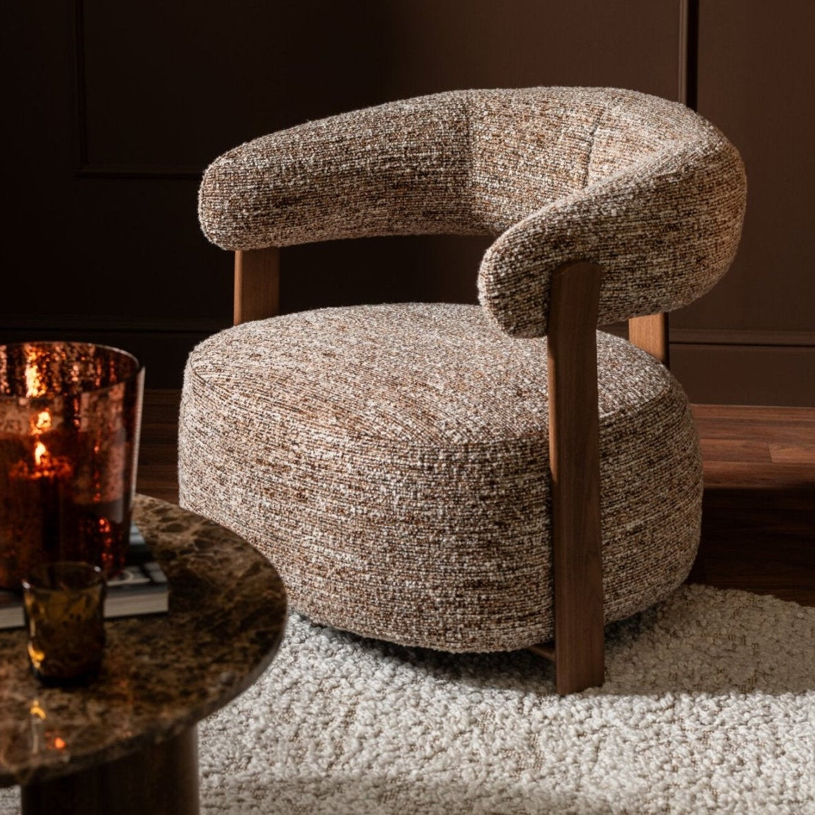 Fauteuil Schuim Bruin J-Line
