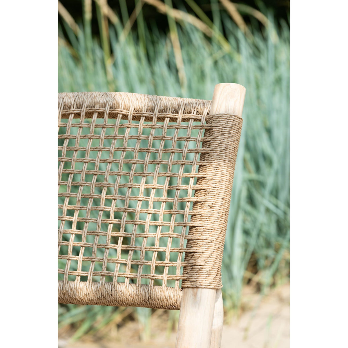 Fotel Vita Teak/Tworzywo sztuczne Naturalny J-Line
