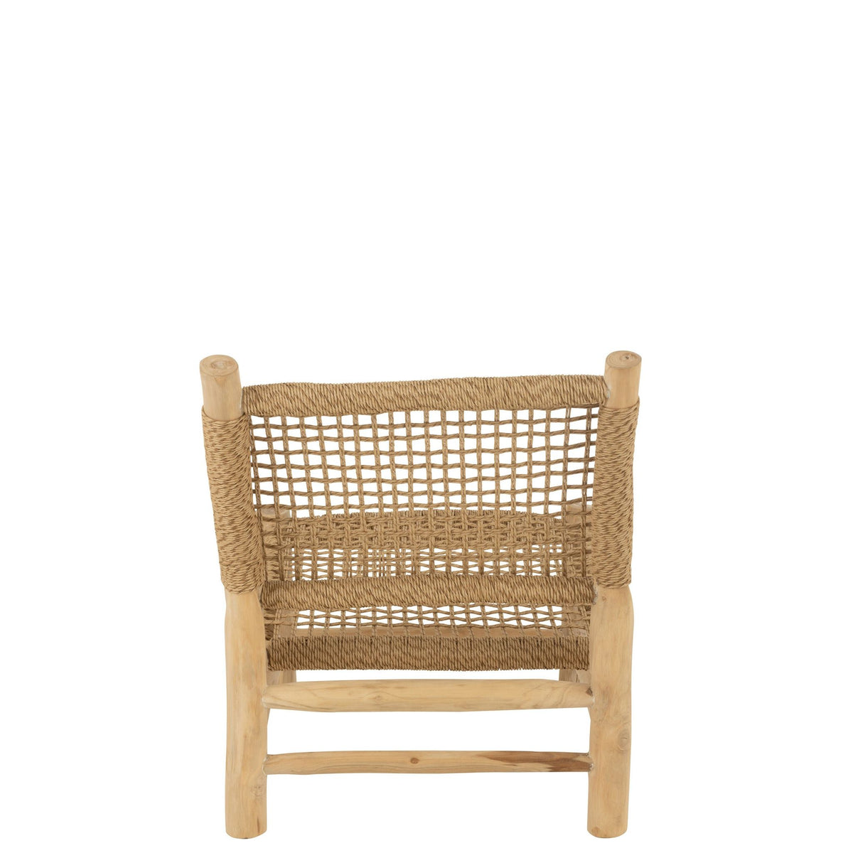 Fotel Vita Teak/Tworzywo sztuczne Naturalny J-Line