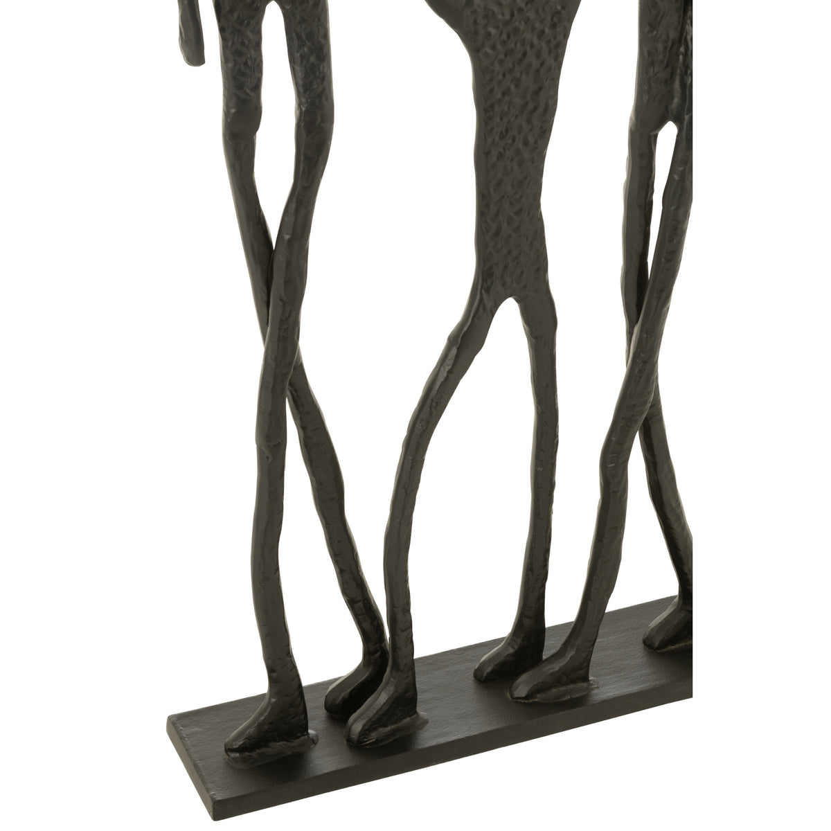 Figuur Familie Aluminium Zwart - Beeld - J-Line - livinglovely.nl
