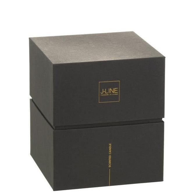 Geurkaars Luxuria Brons Large- 80h - Geurkaars - J-Line - livinglovely.nl