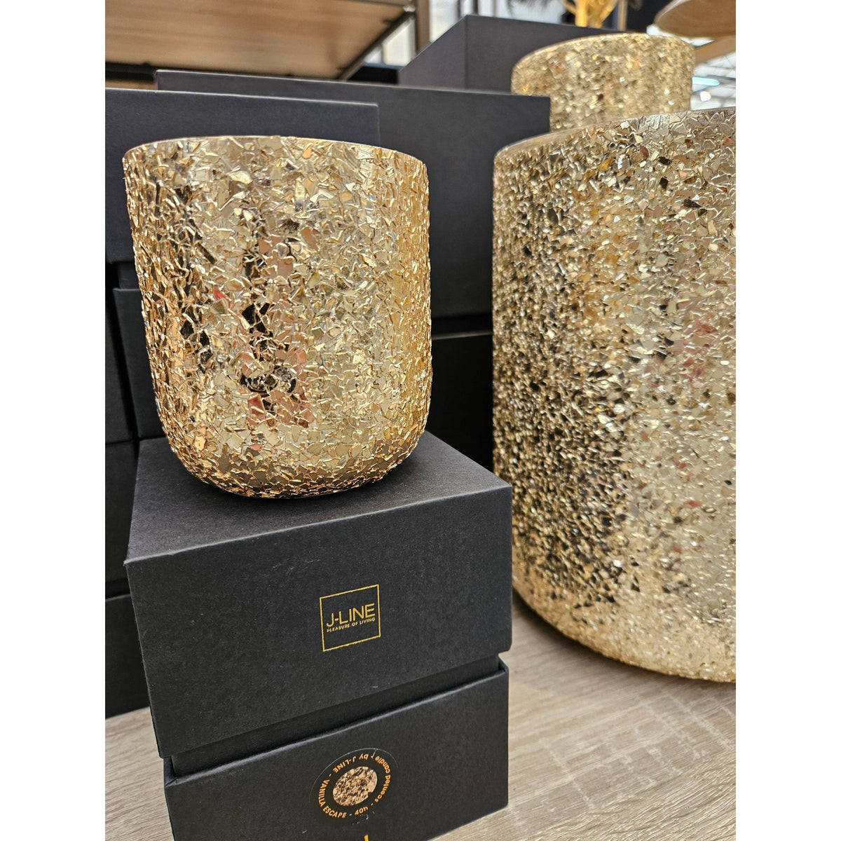 Geurkaars Luxuria Goud Extra Large J-Line - 120 Uur