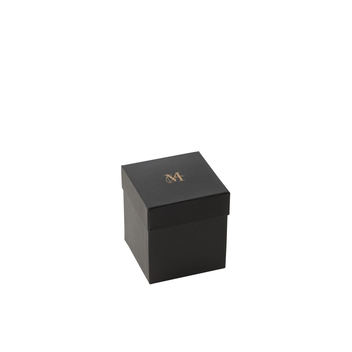 Geurkaars M-Chic Glas Goud/Zwart Small-48u