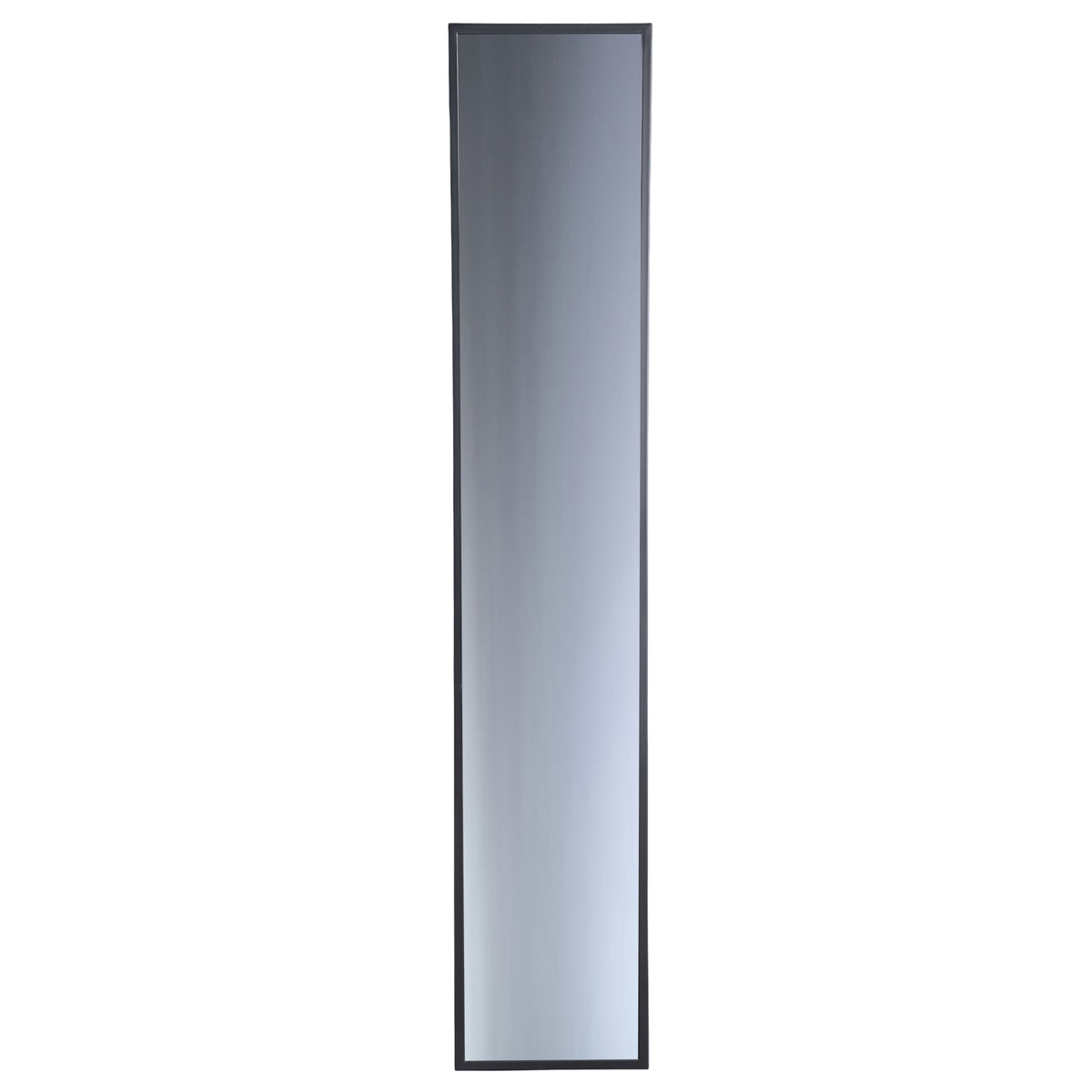 Gracy Spiegel Zwart IJzer Rechthoek Rookgrijs Medium van PTMD, hoge spiegel met getint rookgrijs glas