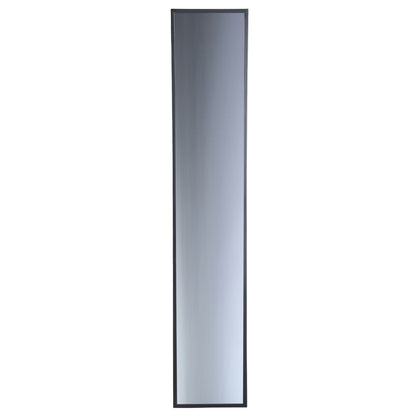 Gracy Spiegel Zwart IJzer Rechthoek Rookgrijs Medium van PTMD, hoge spiegel met getint rookgrijs glas