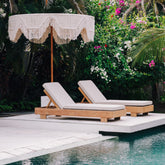 Handgeknoopte Parasol - Polynesië- Crème 250cm - Handgeknoopte parasol - Todo Bien - livinglovely.nl