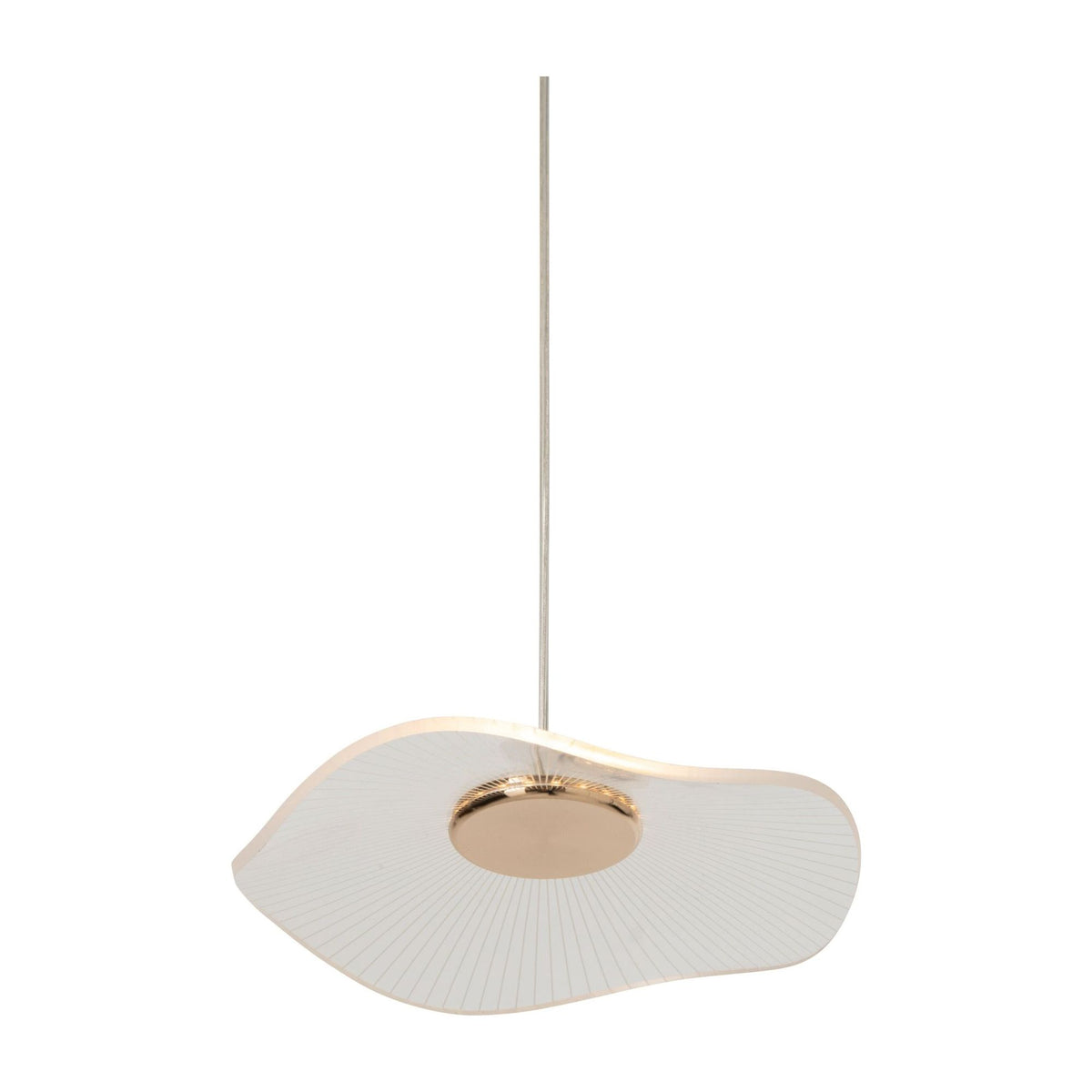 Lampa wisząca Kwiat Akryl Złota Duża J-Line