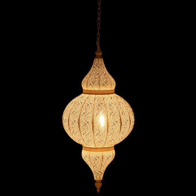 Hanglamp Boor Metaal Wit Large - Hanglamp - J-Line - livinglovely.nl