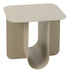 J-Line Bijzettafel Vierkant Metaal Beige