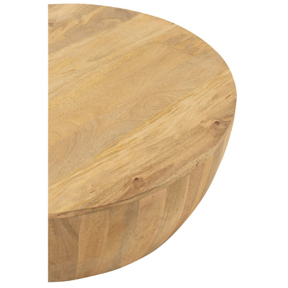 Stolik kawowy J-Line Camille, naturalne drewno mango