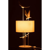 J-Line tafellamp Birds poly wit beige J-Line