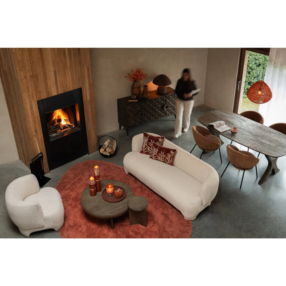 J-Line Biała 2/3-osobowa sofa J-Line