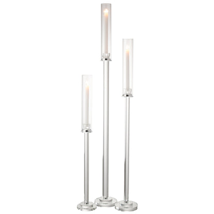 Świecznik Moira Szkło przezroczyste Large Dia14xH120cm J-Line