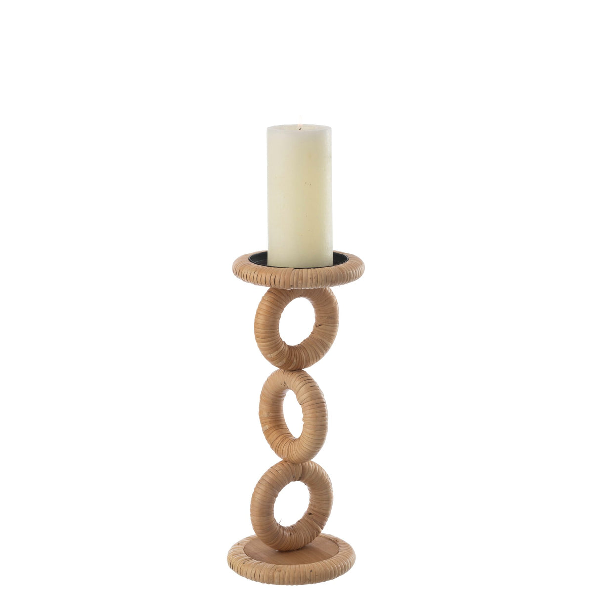 Świecznik Ring MDF Naturalny Mały J-Line
