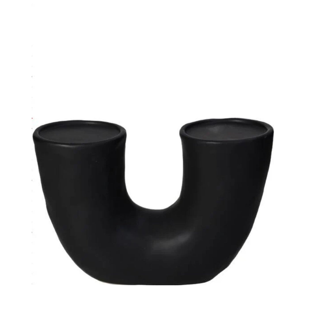 Kaarshouder Zwart 23x9x16cm 1 + 1 Gratis - Kandelaar - Living Lovely - livinglovely.nl